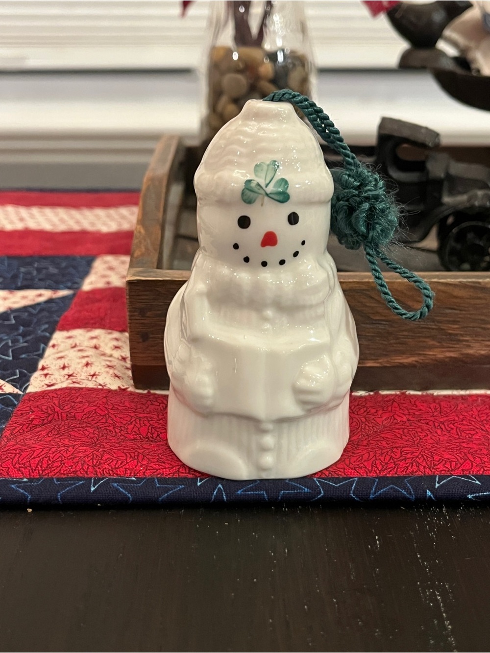 Belleek "Caroling Snowman Ornament"